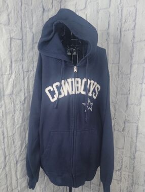 Dallas Cowboys Team Apparel Hoodie SS Zip Up NFL XL